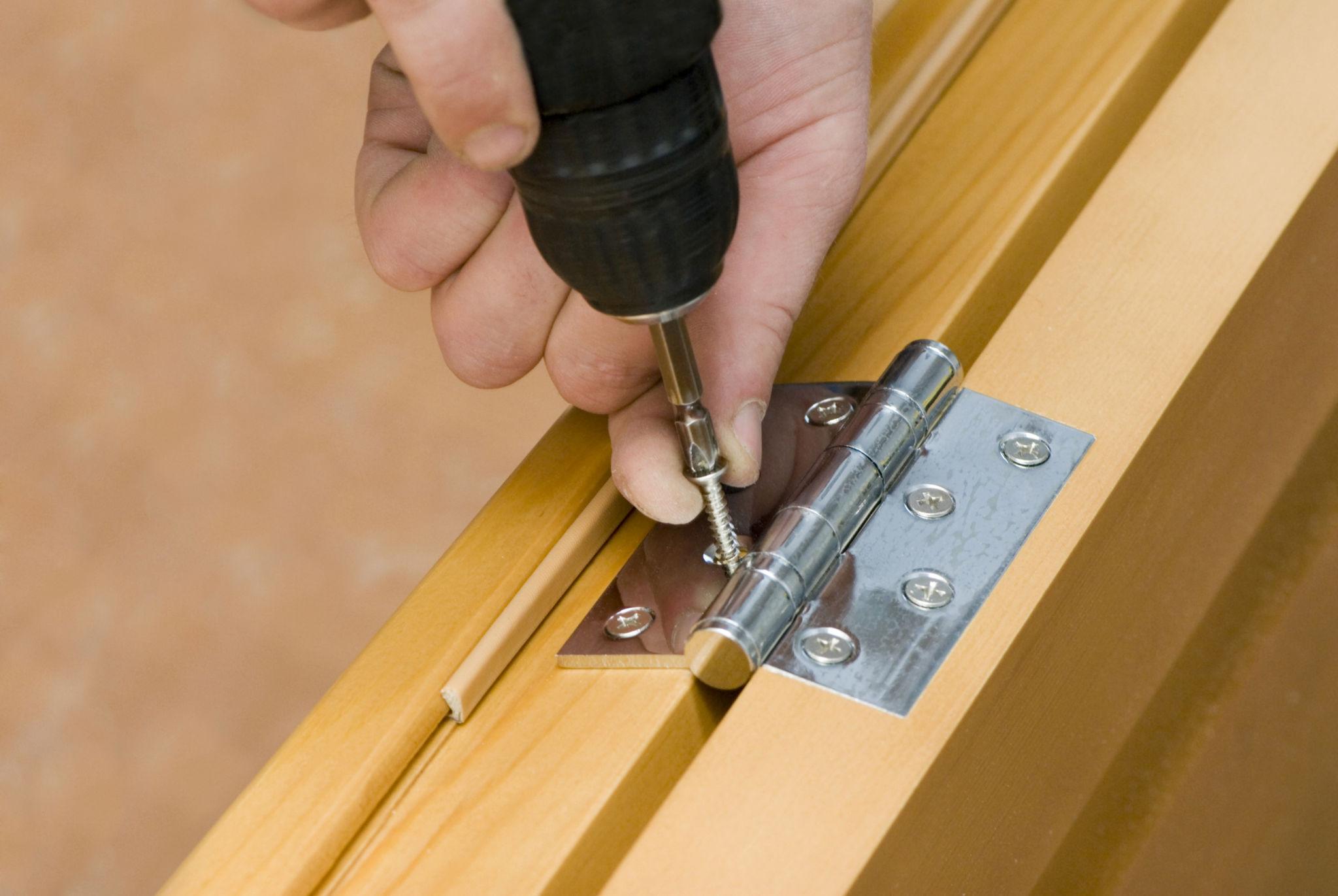 Door hardware installation