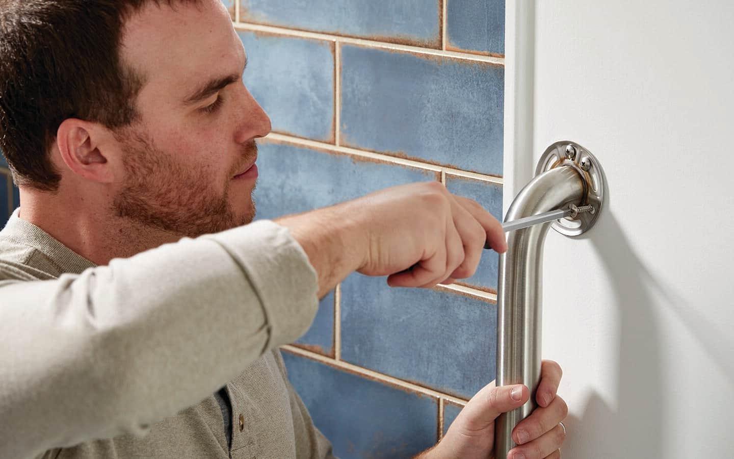 Grab bar installation